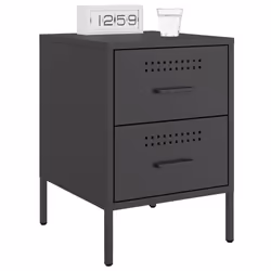 VidaXL 842922 nightstand/bedside table Black - Additional view 4