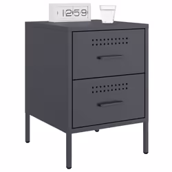 VidaXL 842927 nightstand/bedside table Anthracite - Additional view 4