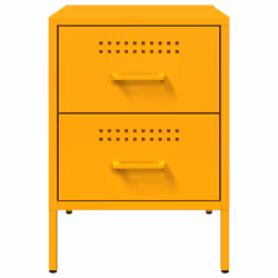 VidaXL 842928 nightstand/bedside table Yellow - Additional view 6