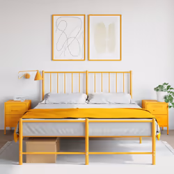 VidaXL 842929 nightstand/bedside table Yellow