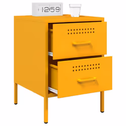 VidaXL 842929 nightstand/bedside table Yellow - Additional view 4