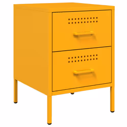 VidaXL 842929 nightstand/bedside table Yellow - Additional view 5
