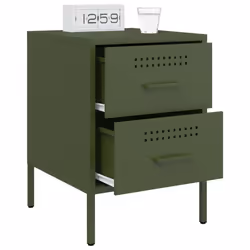 VidaXL 842931 nightstand/bedside table Olive - Additional view 4