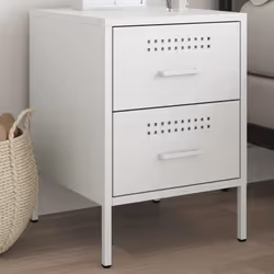 VidaXL 842933 nightstand/bedside table White