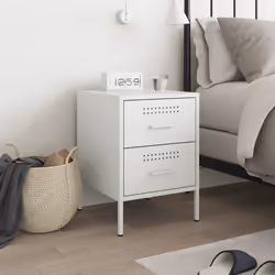 VidaXL 842933 nightstand/bedside table White