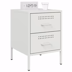 VidaXL 842933 nightstand/bedside table White - Additional view 4