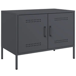 vidaXL TV Cabinets TV Stand TV Unit Entertainment Centre 2 pcs Pink Steel - anthracite, 1 pcs