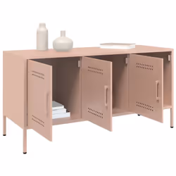 vidaXL TV Cabinet TV Stand TV Unit Entertainment Centre Mustard Yellow Steel - pink - Additional view 4