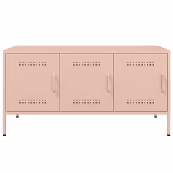 vidaXL TV Cabinet TV Stand TV Unit Entertainment Centre Mustard Yellow Steel - pink - Additional view 5