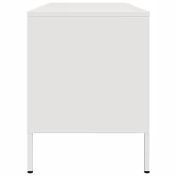 vidaXL TV Cabinet TV Stand TV Unit Entertainment Centre Media Unit White Steel - Additional view 6