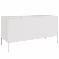 vidaXL TV Cabinet TV Stand TV Unit Entertainment Centre Media Unit White Steel - Additional view 7