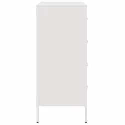 vidaXL Sideboard Storage Cupboard Cabinet Home Organiser Highboard Black Steel - white - Additional view 6