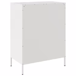 vidaXL Sideboard Storage Cupboard Cabinet Home Organiser Highboard Black Steel - white - Additional view 7