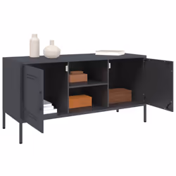 vidaXL TV Cabinet TV Stand TV Unit Entertainment Centre Media Unit Pink Steel - anthracite - Additional view 4