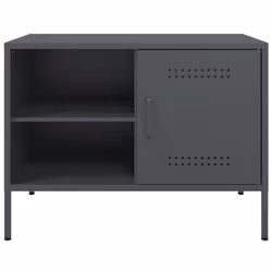 vidaXL TV Cabinet TV Stand TV Unit Entertainment Centre Media Unit Pink Steel - anthracite, 1 pcs - Additional view 5