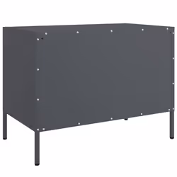 vidaXL TV Cabinet TV Stand TV Unit Entertainment Centre Media Unit Pink Steel - anthracite, 1 pcs - Additional view 7