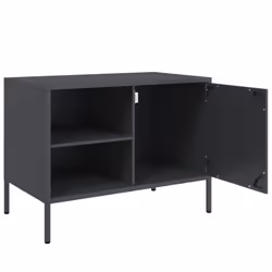 vidaXL TV Cabinet TV Stand TV Unit Entertainment Centre Media Unit Pink Steel - anthracite, 1 pcs - Additional view 8