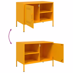 vidaXL TV Cabinet TV Stand TV Unit Entertainment Centre Media Unit Pink Steel - yellow, 1 pcs - Additional view 10