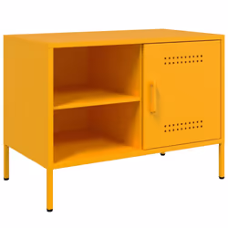 vidaXL TV Cabinet TV Stand TV Unit Entertainment Centre Media Unit Pink Steel - yellow, 2 pcs - Additional view 6