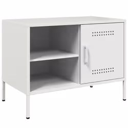 vidaXL TV Cabinet TV Stand TV Unit Entertainment Centre Media Unit Pink Steel - white, 1 pcs