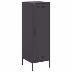 vidaXL Highboard Sideboard Cabinet Home Storage Cupboard Anthracite Steel - black