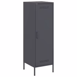 vidaXL Highboard Sideboard Cabinet Home Storage Cupboard Anthracite Steel - anthracite