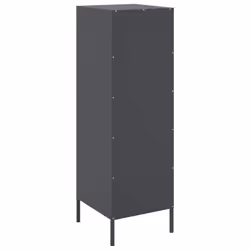 vidaXL Highboard Sideboard Cabinet Home Storage Cupboard Anthracite Steel - anthracite - Additional view 7