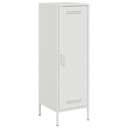 vidaXL Highboard Sideboard Cabinet Home Storage Cupboard Anthracite Steel - white