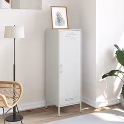 vidaXL Highboard Sideboard Cabinet Home Storage Cupboard Anthracite Steel - white