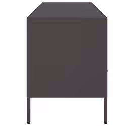 vidaXL TV Cabinet TV Stand TV Unit Hifi Media Cabinet White Cold-rolled Steel - black - Additional view 6