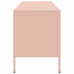 vidaXL TV Cabinet TV Stand TV Unit Hifi Media Cabinet White Cold-rolled Steel - pink - Additional view 6