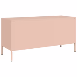 vidaXL TV Cabinet TV Stand TV Unit Hifi Media Cabinet White Cold-rolled Steel - pink - Additional view 7