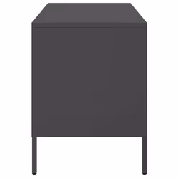 vidaXL TV Cabinets TV Stand TV Unit Hifi Cabinet 2 pcs Black Cold-rolled Steel - black, 1 pcs - Additional view 6
