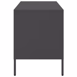 vidaXL TV Cabinets TV Stand TV Unit Hifi Cabinet 2 pcs Black Cold-rolled Steel - black, 2 pcs - Additional view 7