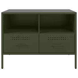 vidaXL TV Cabinets TV Stand TV Unit Hifi Cabinet 2 pcs Black Cold-rolled Steel - green, 1 pcs - Additional view 5