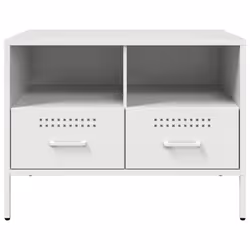 vidaXL TV Cabinets TV Stand TV Unit Hifi Cabinet 2 pcs Black Cold-rolled Steel - white, 1 pcs - Additional view 5