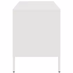 vidaXL TV Cabinets TV Stand TV Unit Hifi Cabinet 2 pcs Black Cold-rolled Steel - white, 1 pcs - Additional view 6