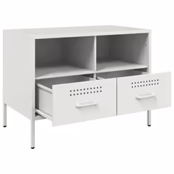 vidaXL TV Cabinets TV Stand TV Unit Hifi Cabinet 2 pcs Black Cold-rolled Steel - white, 1 pcs - Additional view 8