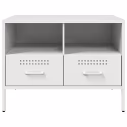 vidaXL TV Cabinets TV Stand TV Unit Hifi Cabinet 2 pcs Black Cold-rolled Steel - white, 2 pcs - Additional view 6
