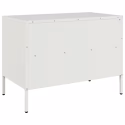 vidaXL TV Cabinets TV Stand TV Unit Hifi Cabinet 2 pcs Black Cold-rolled Steel - white, 2 pcs - Additional view 8