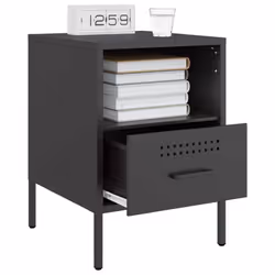 VidaXL 843054 nightstand/bedside table Black - Additional view 5