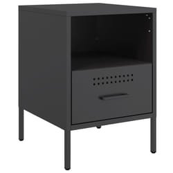 VidaXL 843055 nightstand/bedside table Black