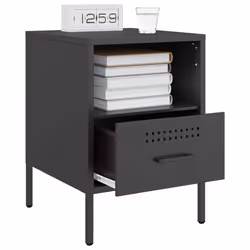 VidaXL 843055 nightstand/bedside table Black - Additional view 5