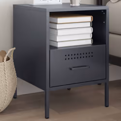 VidaXL 843058 nightstand/bedside table Anthracite