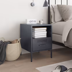 VidaXL 843058 nightstand/bedside table Anthracite