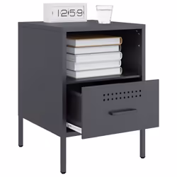 VidaXL 843058 nightstand/bedside table Anthracite - Additional view 5