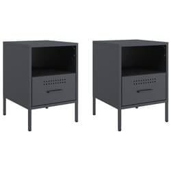 VidaXL 843059 nightstand/bedside table Anthracite