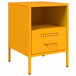 VidaXL 843061 nightstand/bedside table Yellow - Additional view 5
