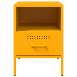 VidaXL 843061 nightstand/bedside table Yellow - Additional view 6