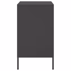 vidaXL Bedside Cabinet Bedroom Nightstand Bed Side Table Olive Green Steel - black, 1 pcs - Additional view 6